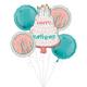 Happy Cake Day Birthday Foil Balloon Bouquet, 5pc